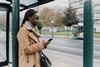 Generated image of a person waiting for public transport