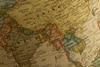 Vintage map view highlighting China, Mongolia, India, and surrounding regions