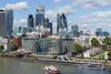 The City of London bucked the downward trend with a 1% increase in activity.