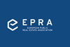 new epra logo white on blue