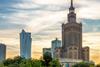 Warsaw's Palace of Culture and skyline.