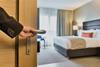 Generated image of a hotel room
