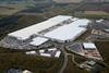 Sports Direct's distribution warehouse and headquarters in Shirebrook, Derbyshire, UK