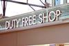 duty free shop sign