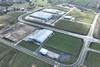 ​Drone shot of distribution centres At Ruakura Superhub with Inland Port at centre top