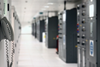 data is stored in a large, air conditioned room known as a data centre