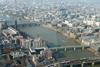 London's South Bank from the air.