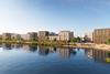 View from water of Greystar's development at Waterbeach, Cambridgeshire (credit architects AFK Studios)