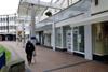 Empty shopping centre