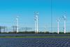 Solar farms and wind turbines in Germany