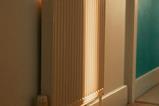 A wall-mounted radiator
