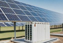 Generated image of a solar and battery project