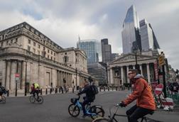 Cyclists in London