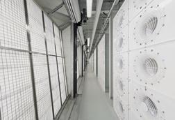 Meta data centre showing temperatue and humidity control technology