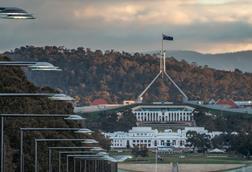 The parliament houses in Canberra, Australia