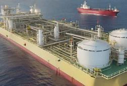 Offshore floating storage regasification unit