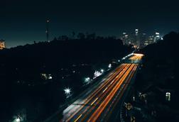 Los Angeles, road at night - arthur-hutterer-unsplash