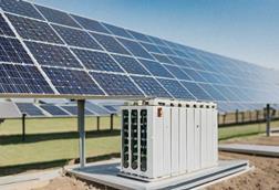 Generated image of a solar and battery project