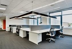 Generated image of an office