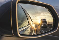 Image in car wing mirror