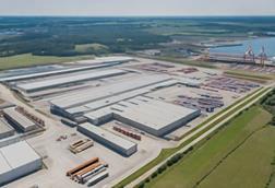 Generated image of a logistics park