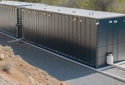Generated image of a utility scale battery energy storage project