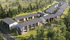 Terraced family houses in Finland