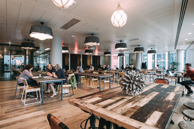 WeWork co-working space in London’s South Bank