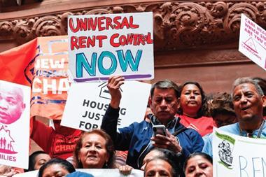 The Upstate Downstate Housing Alliance demands that New York State legislators pass universal rent controls
