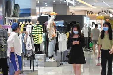 Shopping mall in Jilin City - Chinese stores are slowly recovering in the aftermath of COVID-19