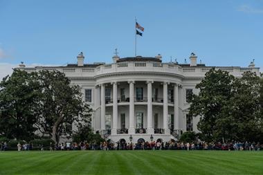 The White House in Washington, DC, US