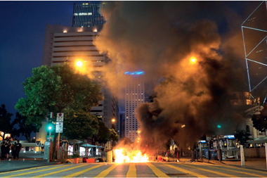 uncertainty caused by months of riots is beginning to take a toll on the office market