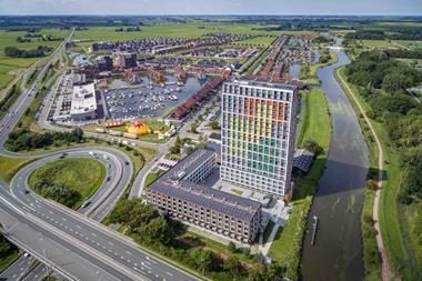 Zernike Tower student accommodation in Groningen, the Netherlands