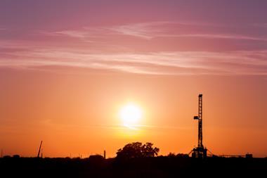 Texas oil drilling platform