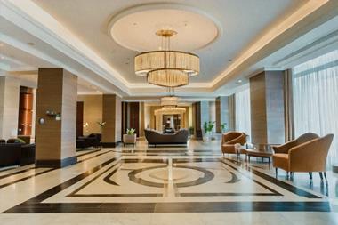 Generated image of hotel lobby