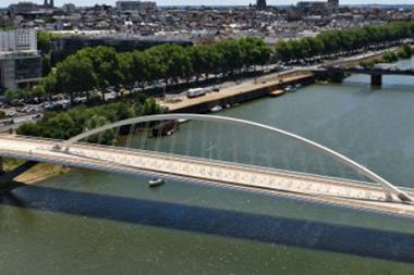 Confluences bridge of Angers, France