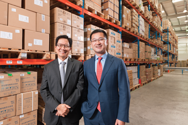 Seek Ngee Huat, chairman (left) and Ming Z Mei, CEO of Global Logistics Properties