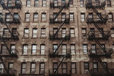NYC apartment block