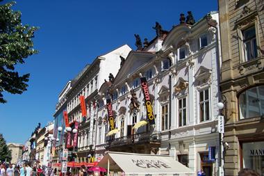 Prague na příkopě shopping street