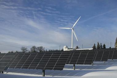 Solar panels with windmill