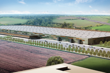 logistics capital partners site in italy will accommodate a 100000sqm amazon fulfilment centre as shown in this artists impression