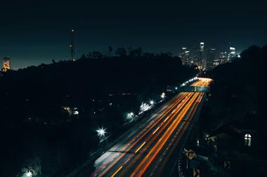 Los Angeles, road at night - arthur-hutterer-unsplash
