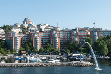 swedish occupational pension scheme alecta has bought properties in the newly developed nacka strand
