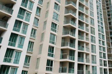 Generated image of a condominium development