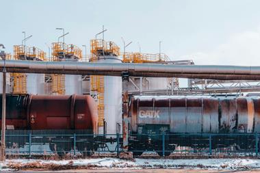 Oil train carriages