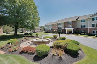 Generated image of a senior living community