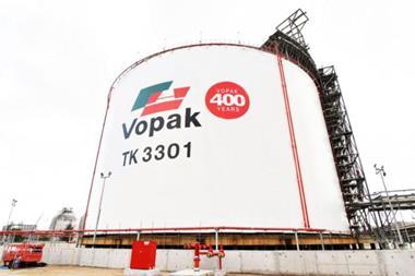 Vopak tank storage in Singapore