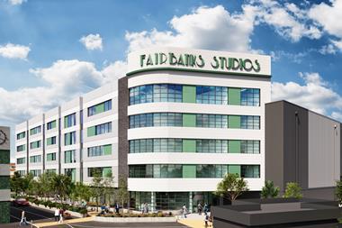 Illustration of Fairbanks Studios redevelopment in the UK