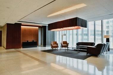 Generated image of an office