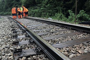 Railway maintenance workers